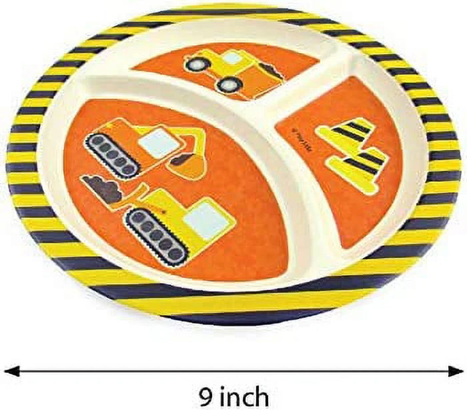 Construction Trucks Kids Dinnerware Set