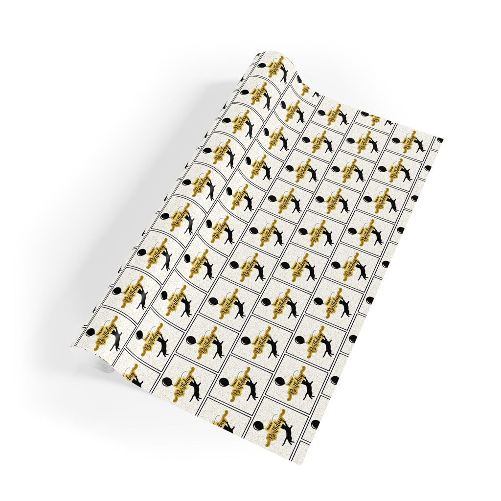 Happy Birthday Kitty Wrapping Paper — Balloons & Cats, 1 Roll