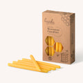 Yellow Beeswax Thin Taper Candles | 6" | Natural | Handmade in USA | 25-Pack