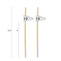 19th Hole Golf Flag Bamboo Cocktail Picks — 4.75", 100 or 1000 Count