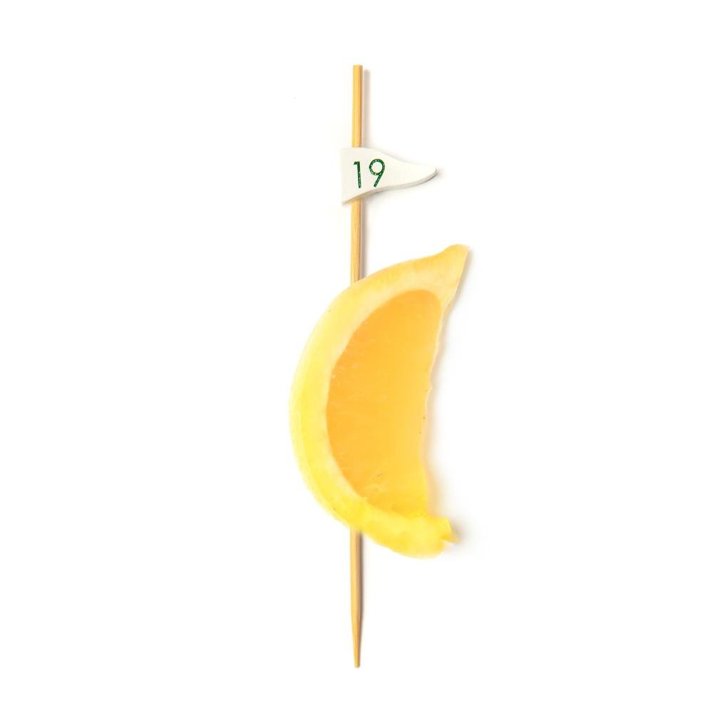 19th Hole Golf Flag Bamboo Cocktail Picks — 4.75", 100 or 1000 Count