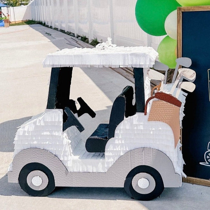 Golf Cart Piñata — Handmade, Customizable, 33"x24"