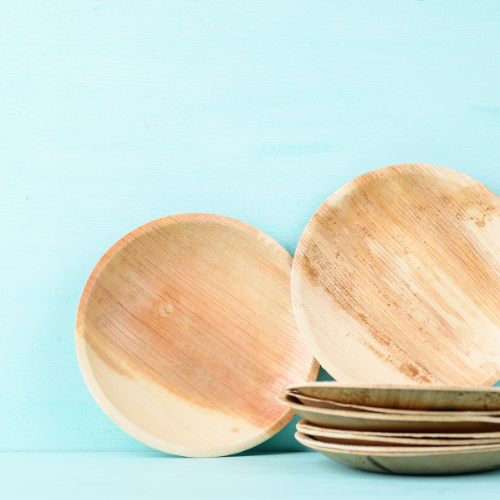 9" Round Palm Leaf Plates | Biodegradable & Compostable | 300-Pack