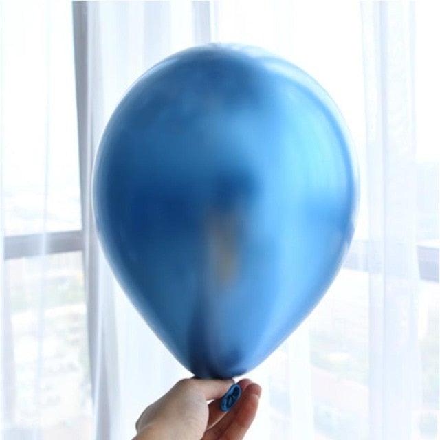 Metallic Chrome Latex Balloons — 50 or 100 Count, 5/10/12"