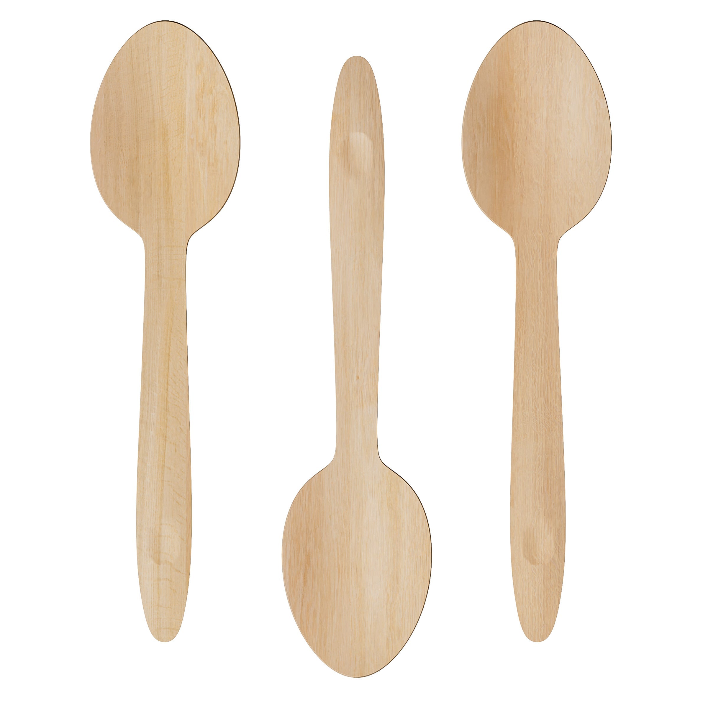 Compostable Birch Wood Spoons – 6.3" | 1000 Count