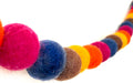 Happy Times Wool Felt Ball Garland — 50 Balls, 5 Colors