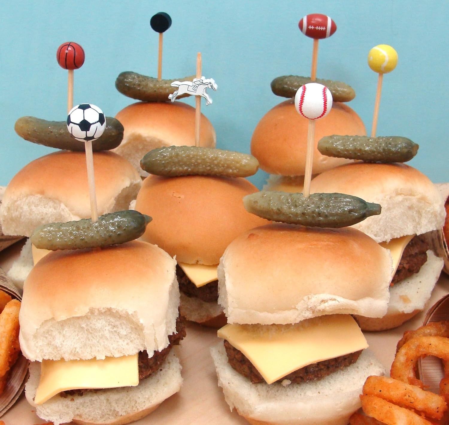 19th Hole Golf Flag Bamboo Cocktail Picks — 4.75", 100 or 1000 Count