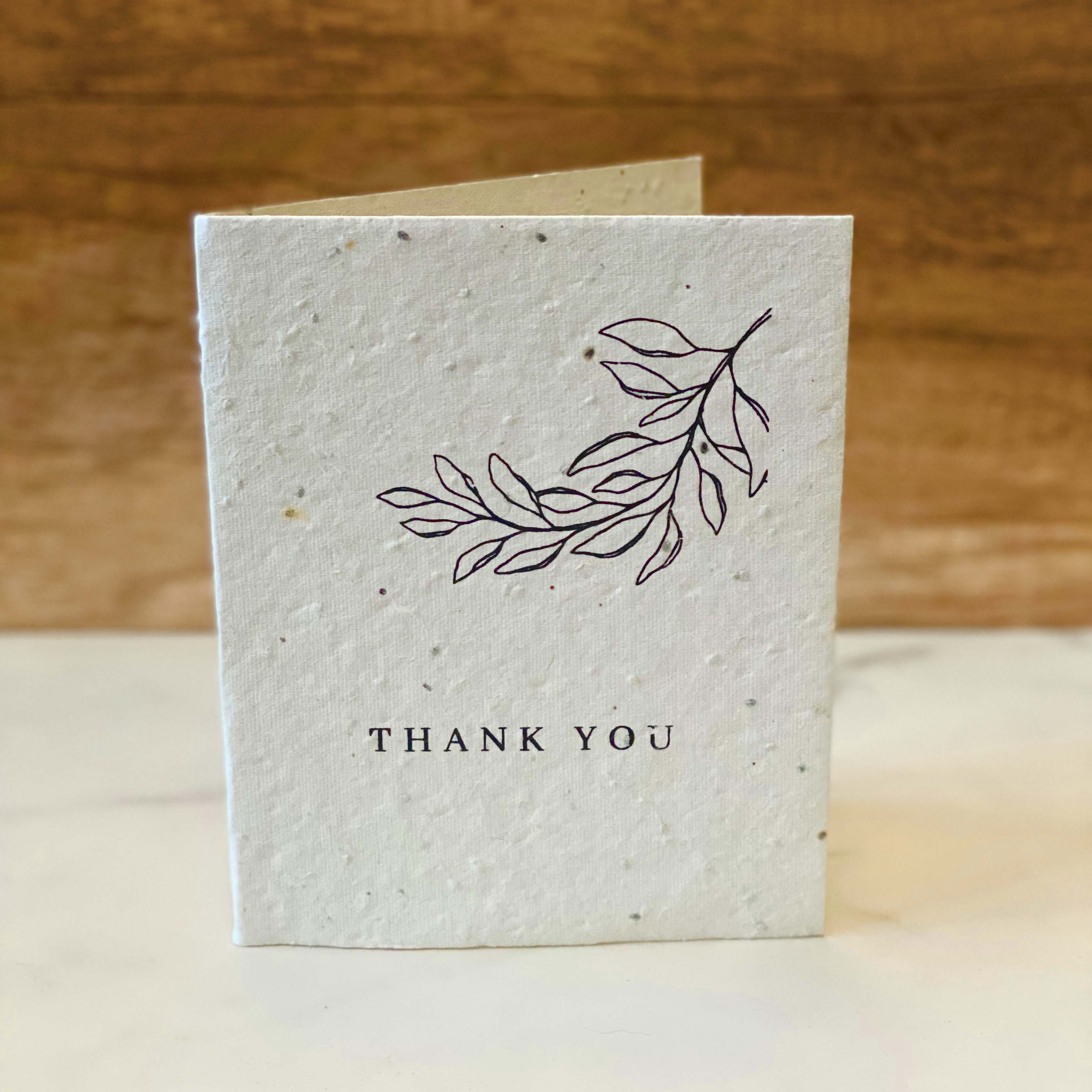 Thank You — Seed Paper Greeting Card by Soothi