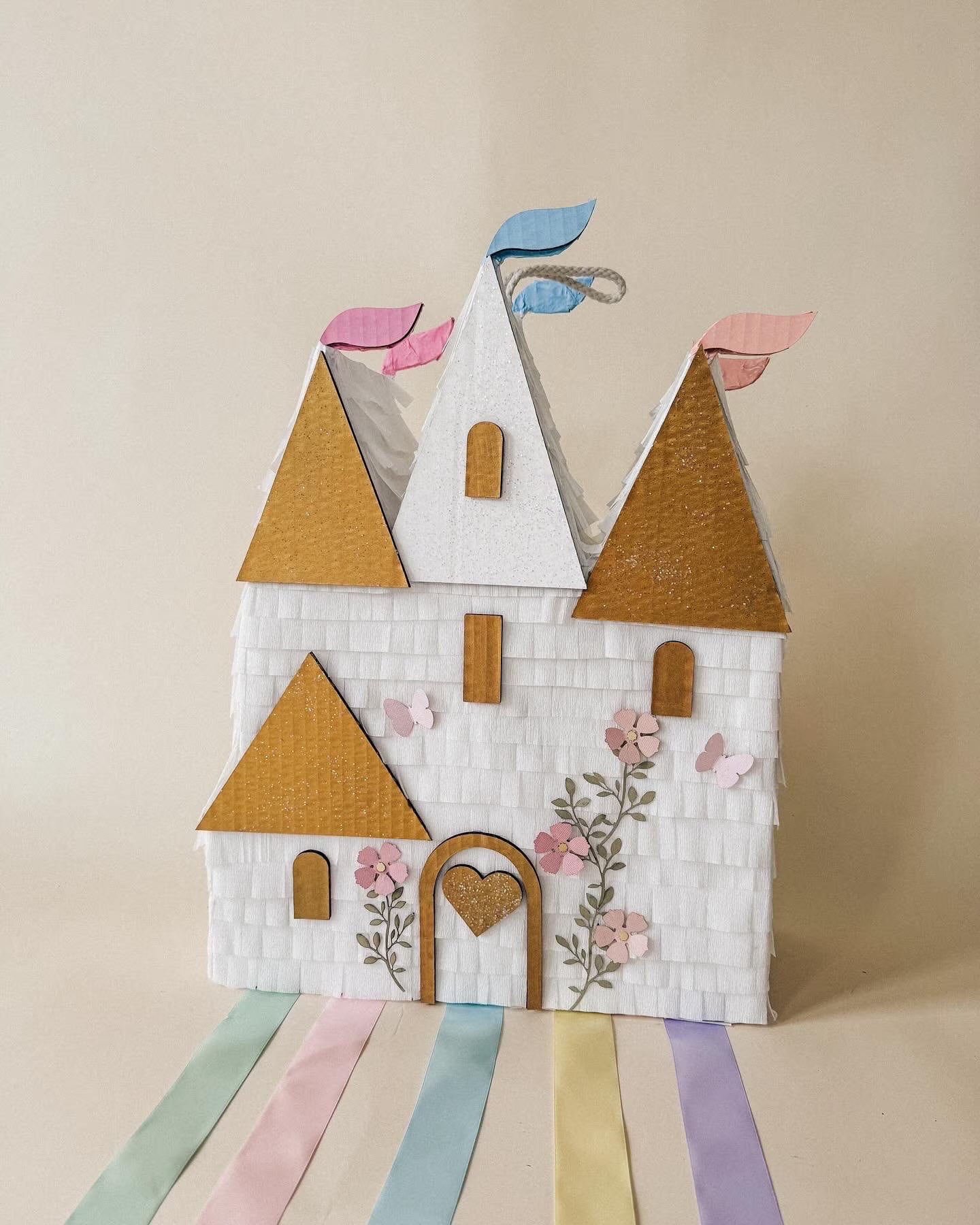 Enchanted Castle Piñata — Handmade Princess Party, 23"x19"