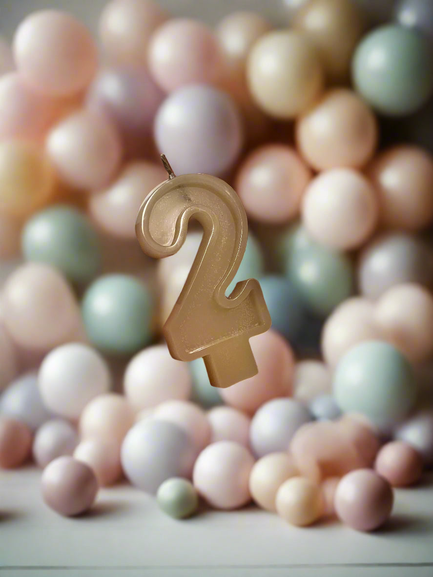 Beeswax Birthday Number Candles — Toxin-Free, 0 to 9