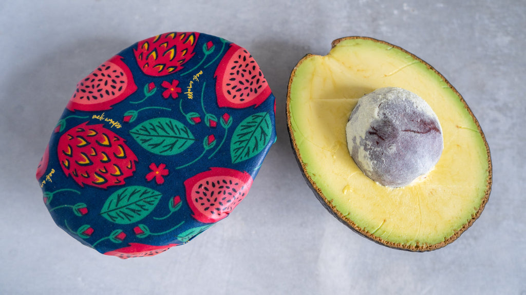 Beeswax Gift Wrap Roll | Reusable as Food Wrap | Dragonfruit Design