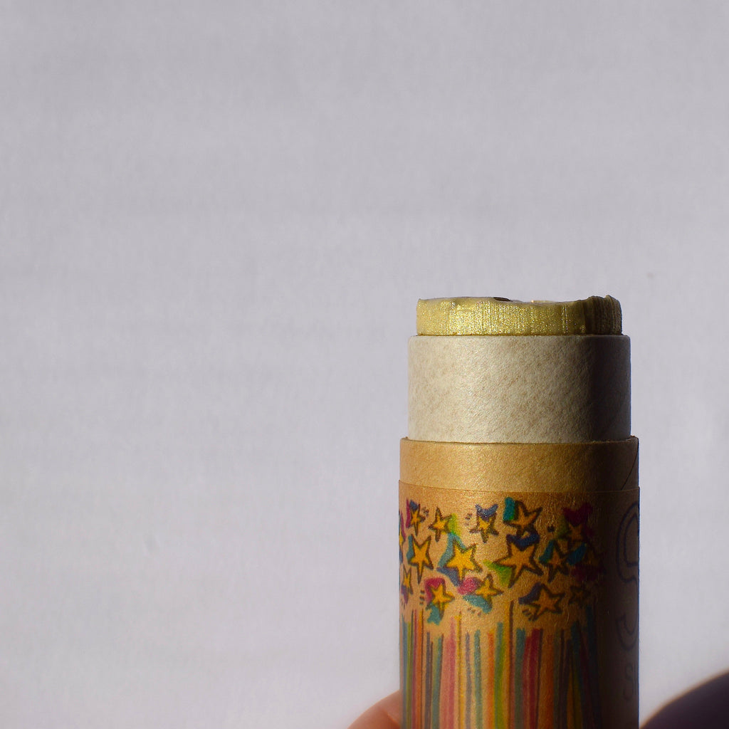 Starlight Shimmer Stick — Golden Glitter Body Paint, 1oz