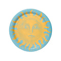 Celestial Sunshine Dessert Paper Plates — Gold & Dutch Blue, 8-Pack