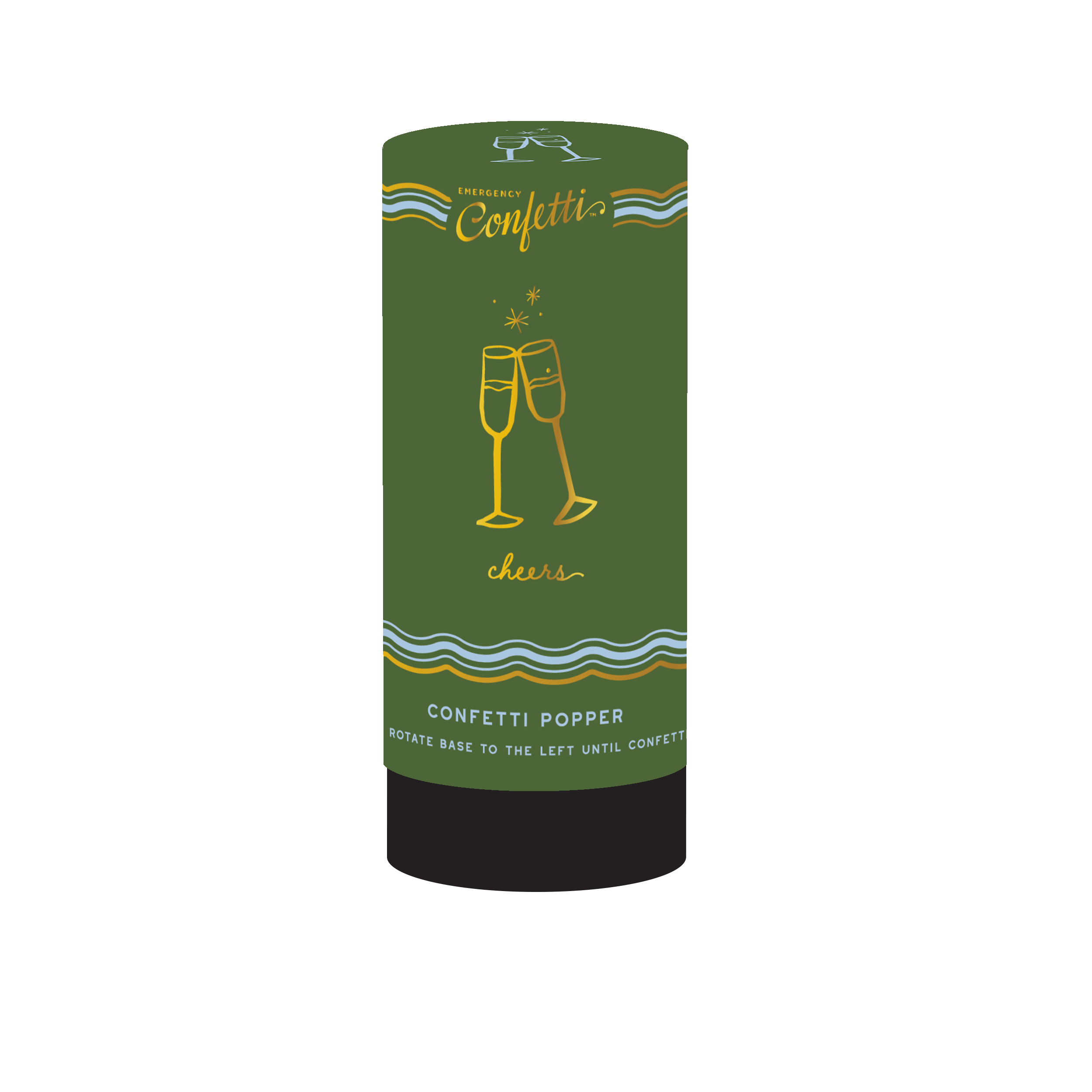 Cheers Icon Confetti Popper — Biodegradable