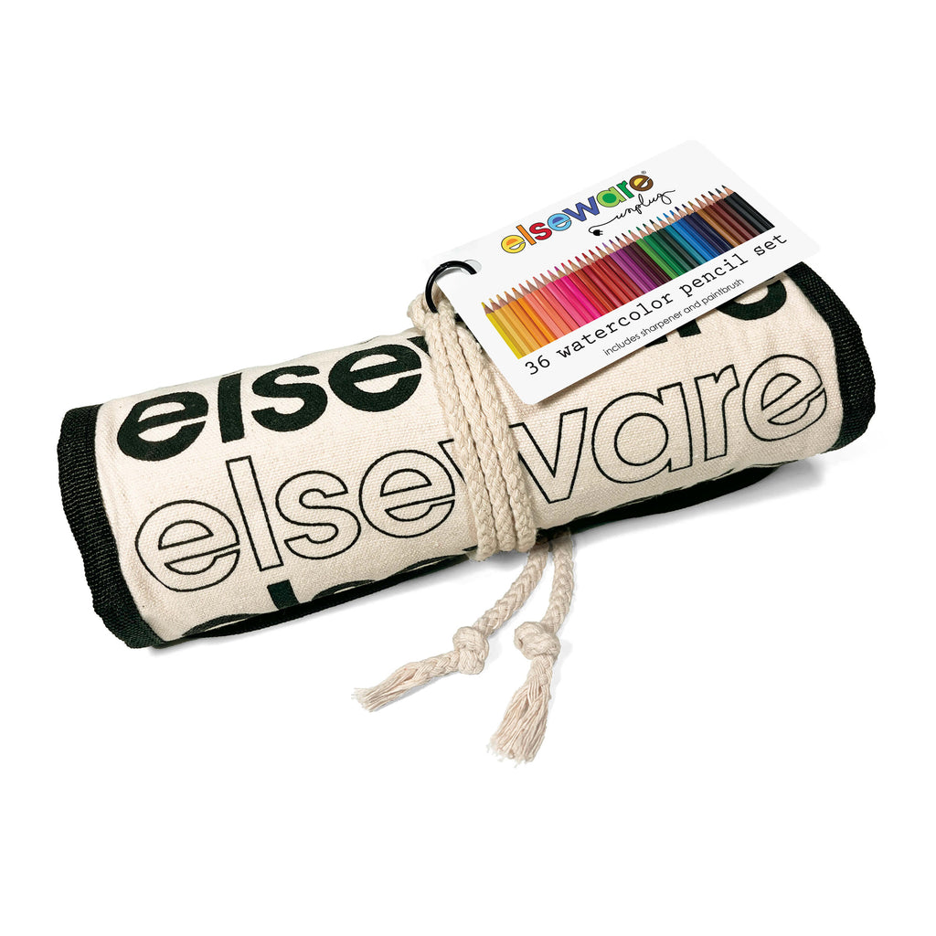 Watercolor Pencils | 36 Colors | Canvas Roll-Up Case