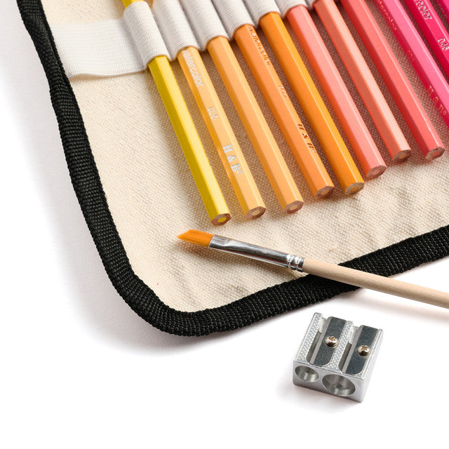 Watercolor Pencils | 36 Colors | Canvas Roll-Up Case