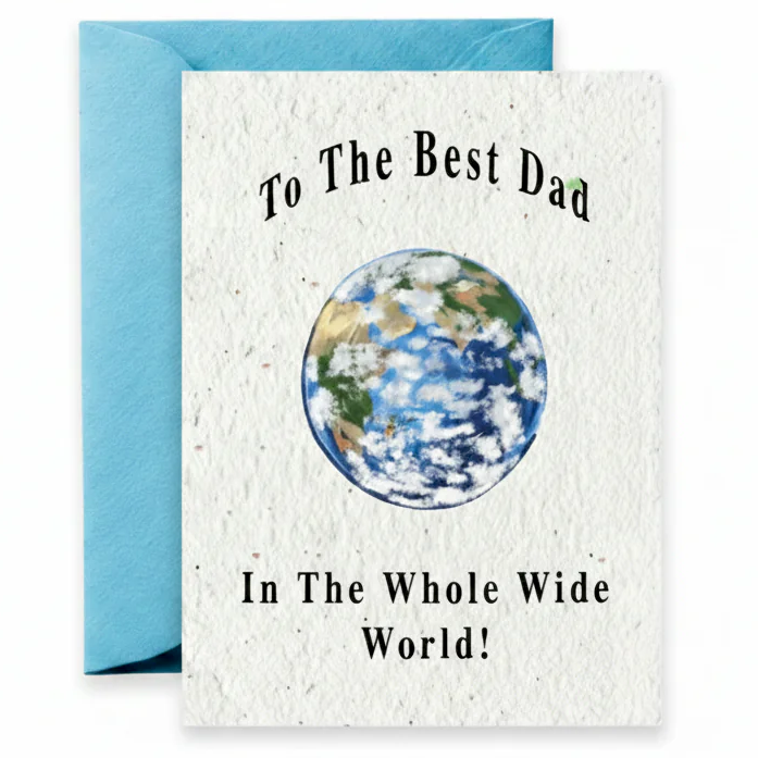 Earthly Embrace — Wildflower Seed Paper Father's Day Card