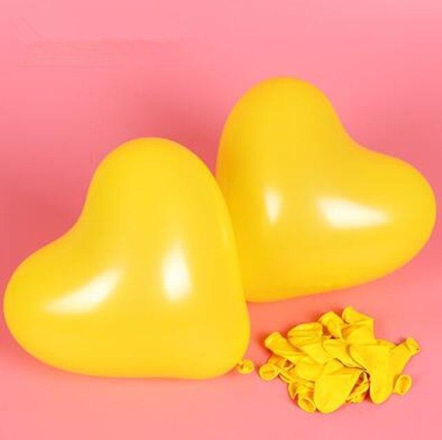 Red & Pink Heart Latex Balloons — Biodegradable, 100-Pack