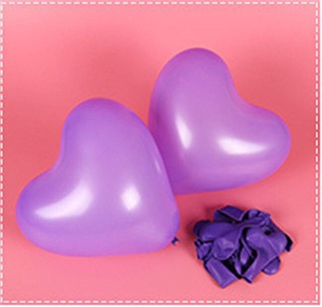 Red & Pink Heart Latex Balloons — Biodegradable, 100-Pack
