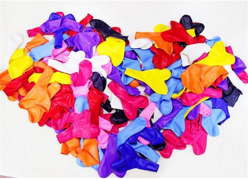 Red & Pink Heart Latex Balloons — Biodegradable, 100-Pack