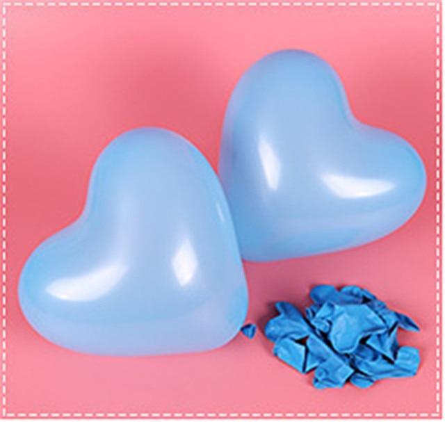 Red & Pink Heart Latex Balloons — Biodegradable, 100-Pack