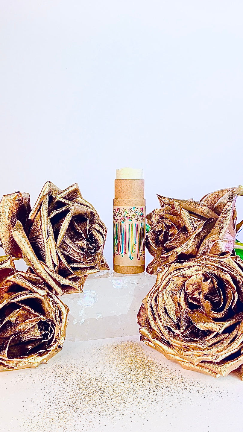 Starlight Shimmer Stick — Golden Glitter Body Paint, 1oz