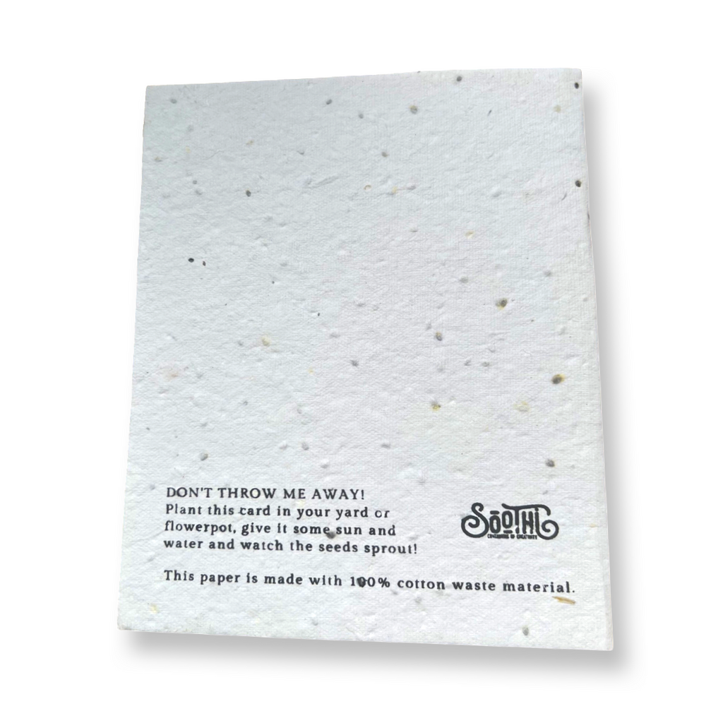 Thank You — Seed Paper Greeting Card by Soothi