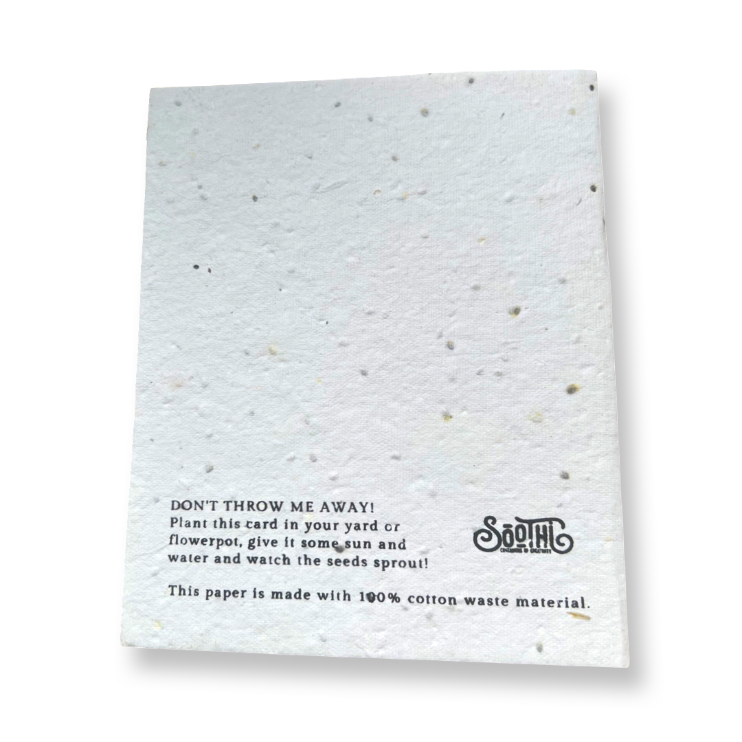 Thank You — Seed Paper Greeting Card by Soothi
