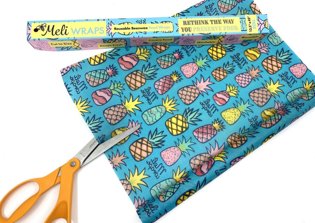 Beeswax Gift Wrap Roll | Reusable as Food Wrap | Pineapple Design