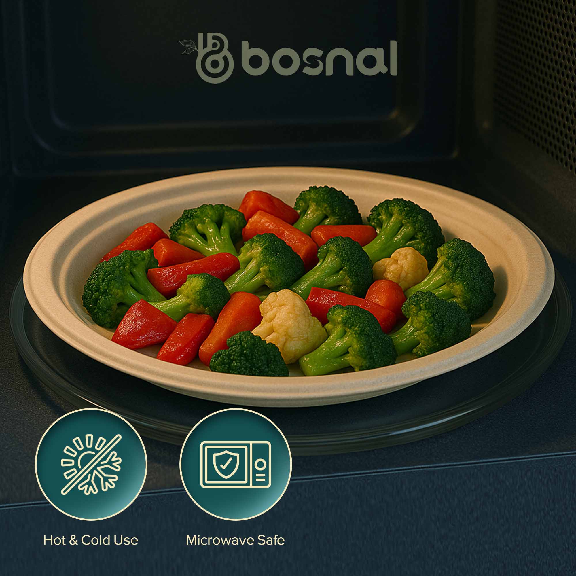 Compostable Sugarcane Plates | 10" Round