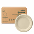 Compostable Sugarcane Plates — 10", 500-Piece Case