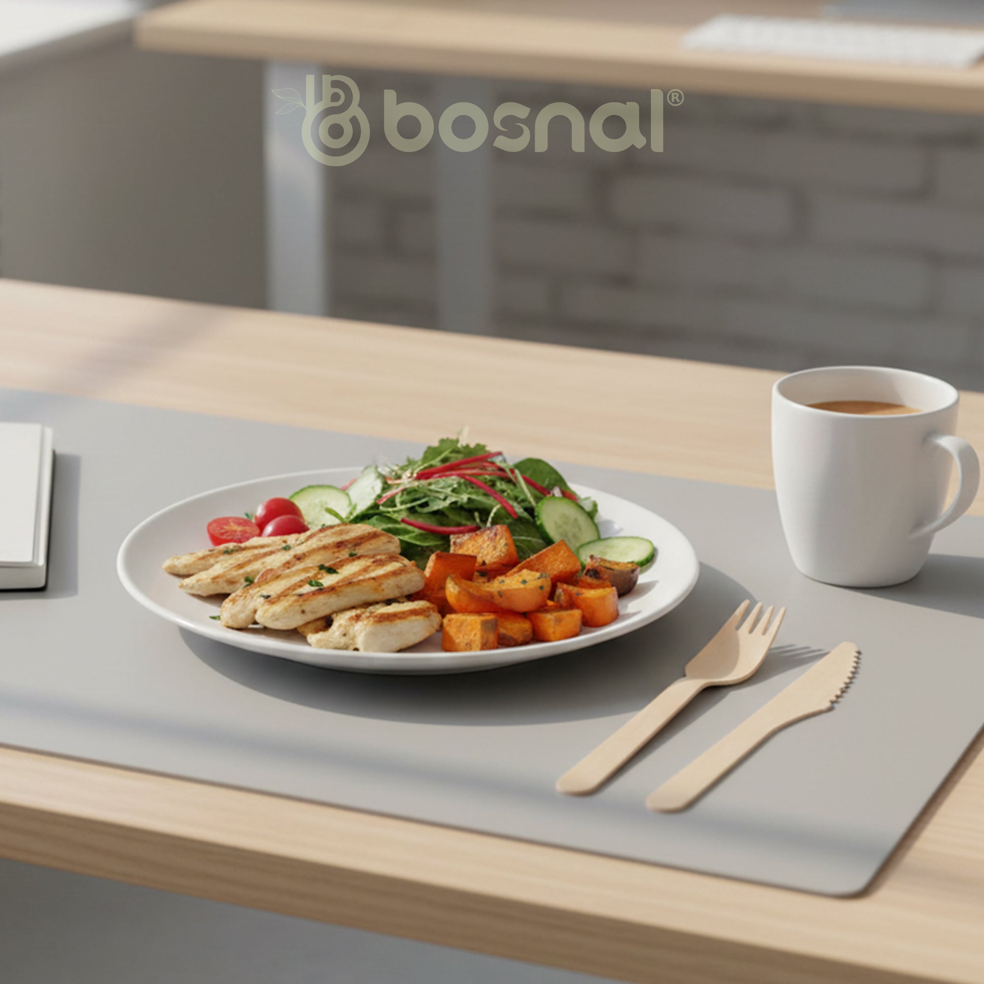 Bosnal Birch Wood Cutlery Set — 6.5", 100 Pieces