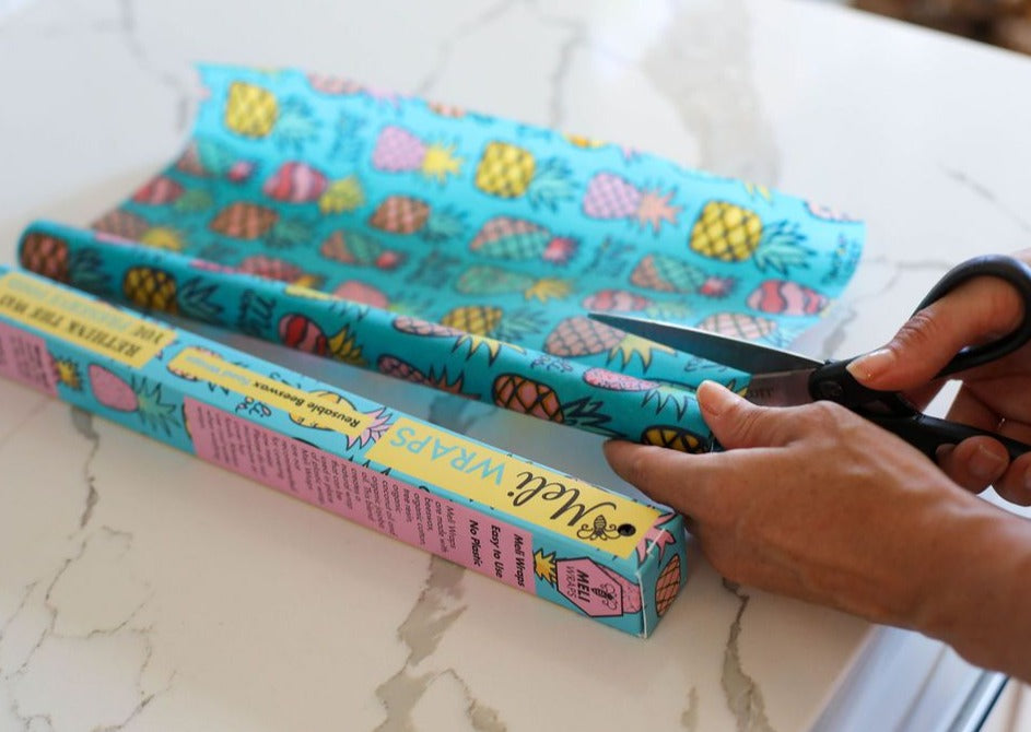 Beeswax Gift Wrap Roll | Reusable as Food Wrap | Pineapple Design