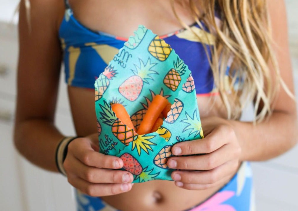 Beeswax Gift Wrap Roll | Reusable as Food Wrap | Pineapple Design