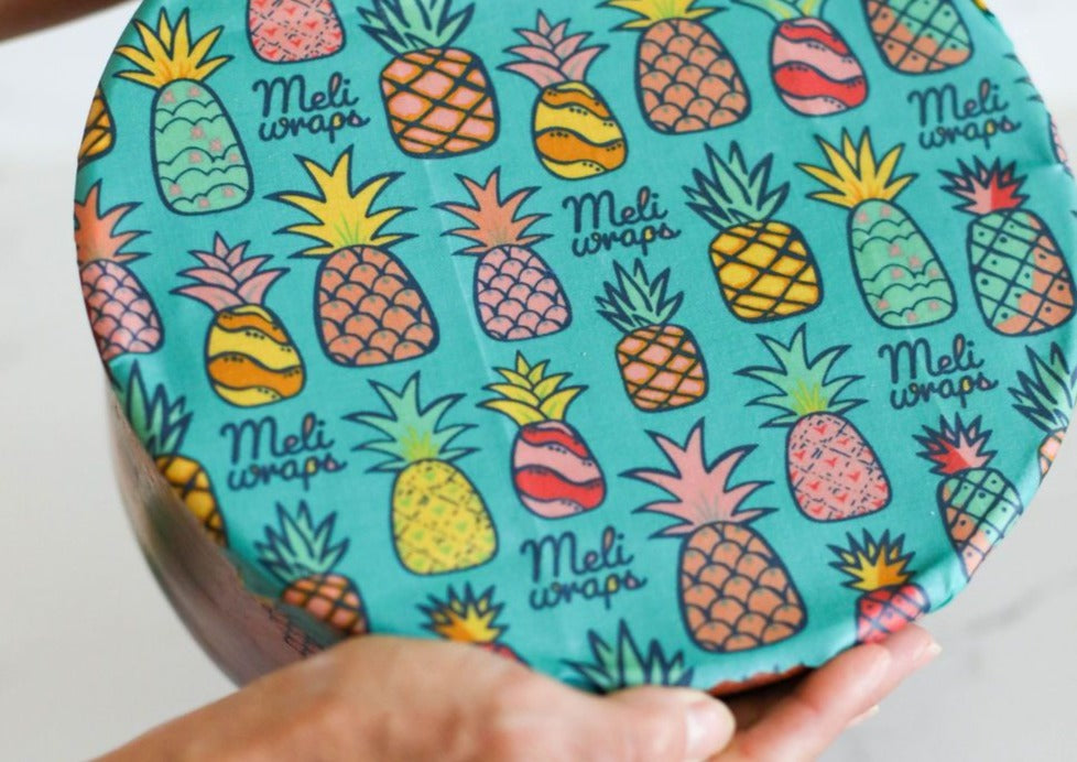 Beeswax Gift Wrap Roll | Reusable as Food Wrap | Pineapple Design