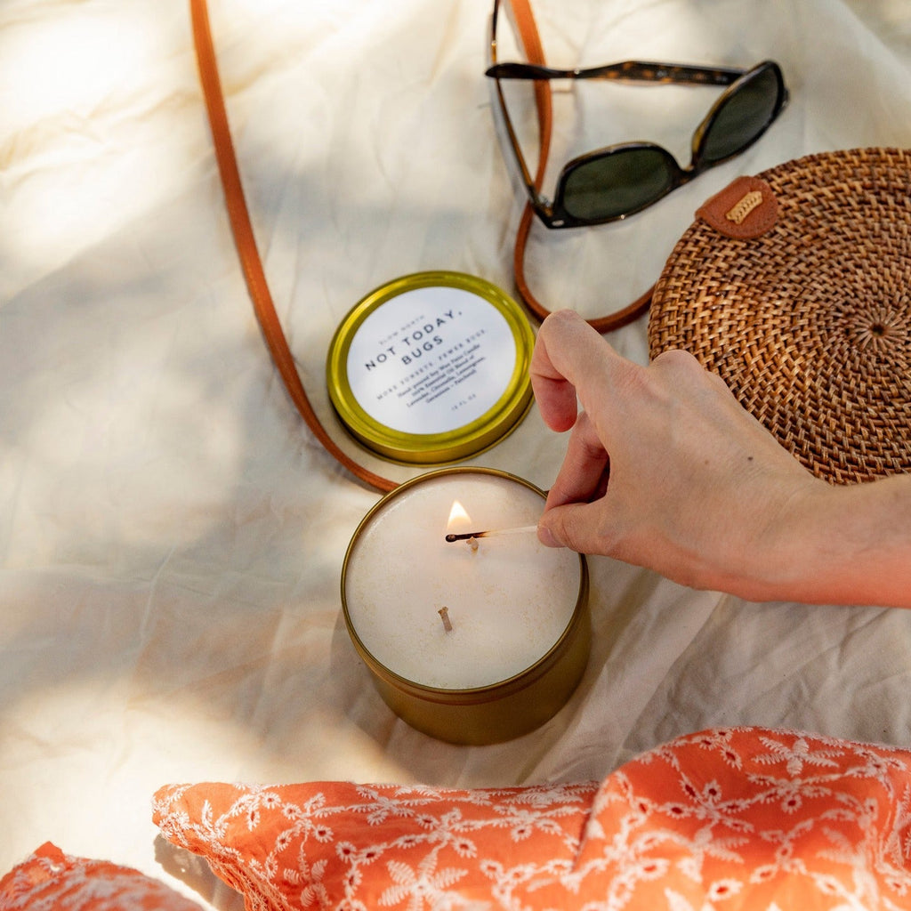 Not Today, Bugs — Citronella Soy Candle, 13oz