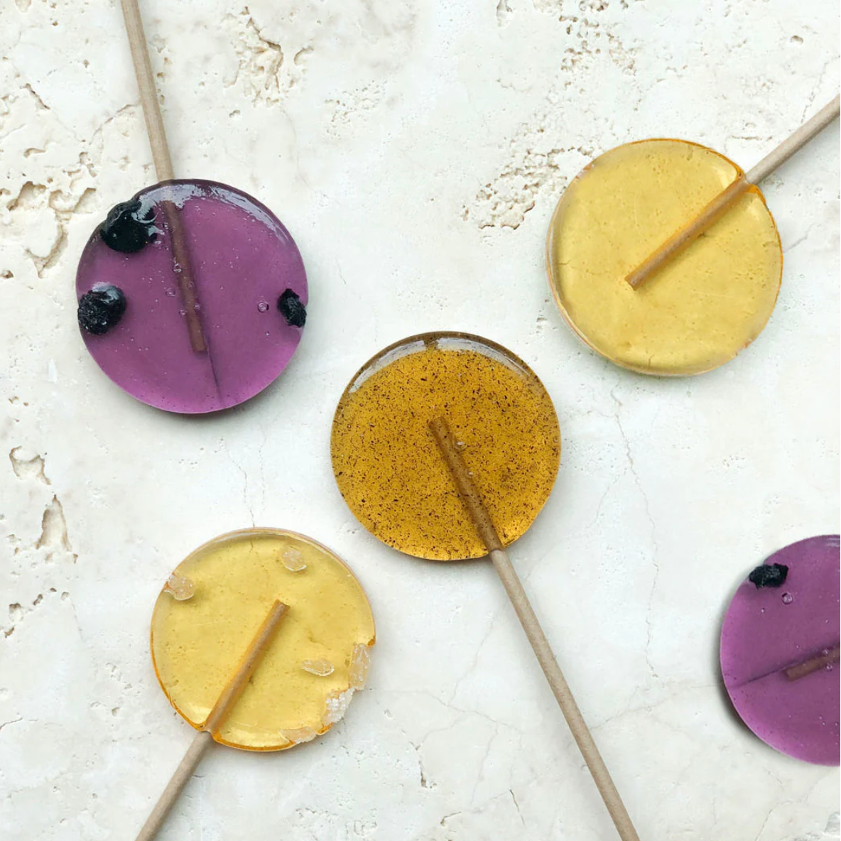Large Honey Lollipops — Handmade in the USA, Assorted Flavors