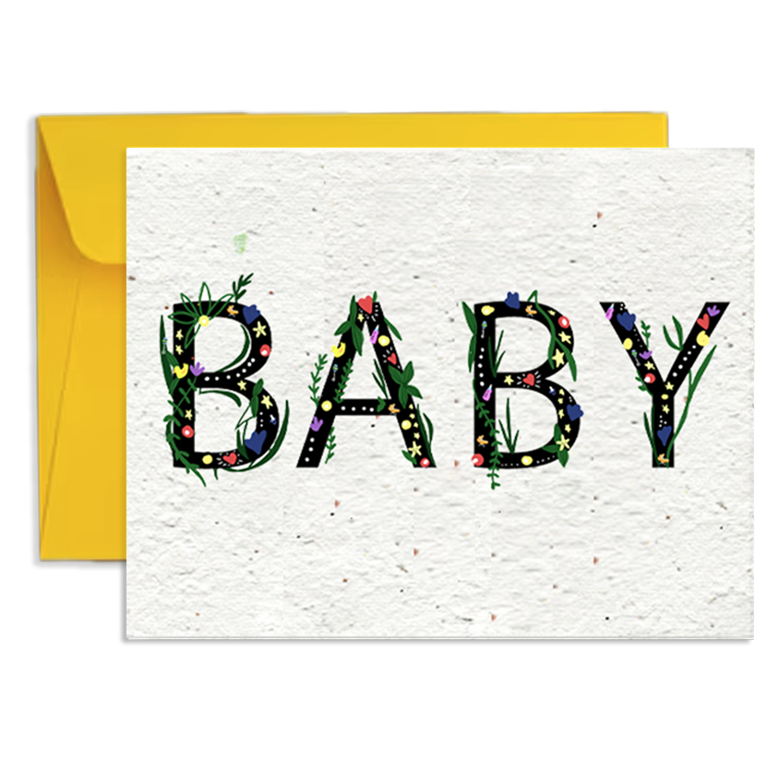Baby Shower Love — Wildflower Seed Paper Card