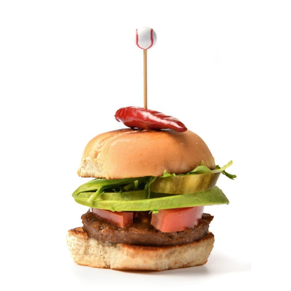 Baseball Bamboo Cocktail Picks — 4.75", 100 or 1000 Count