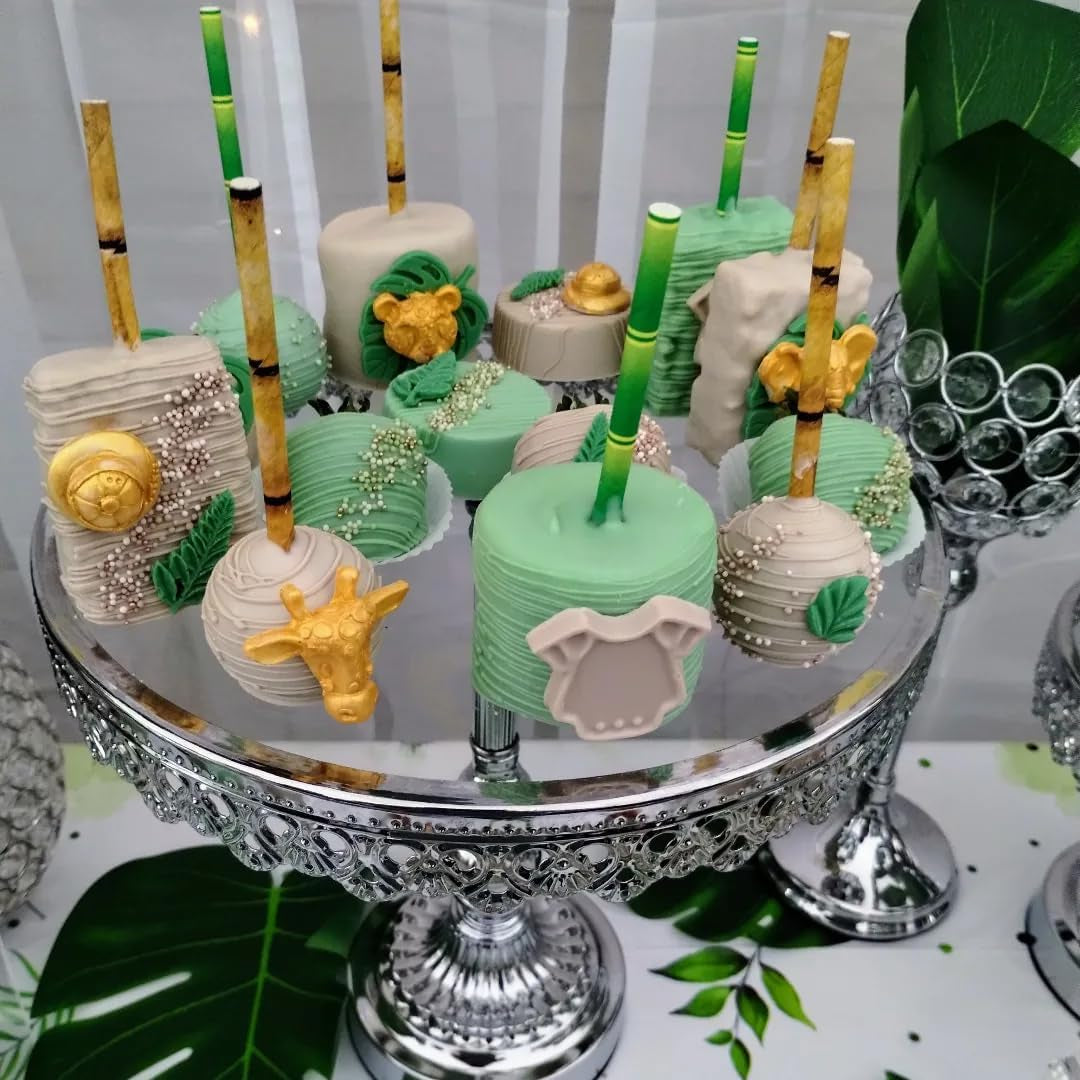 Bamboo Print Biodegradable Paper Straws — Box of 100