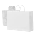 Kraft Paper Bags with Handles — 50-Pack, 16x6x12"
