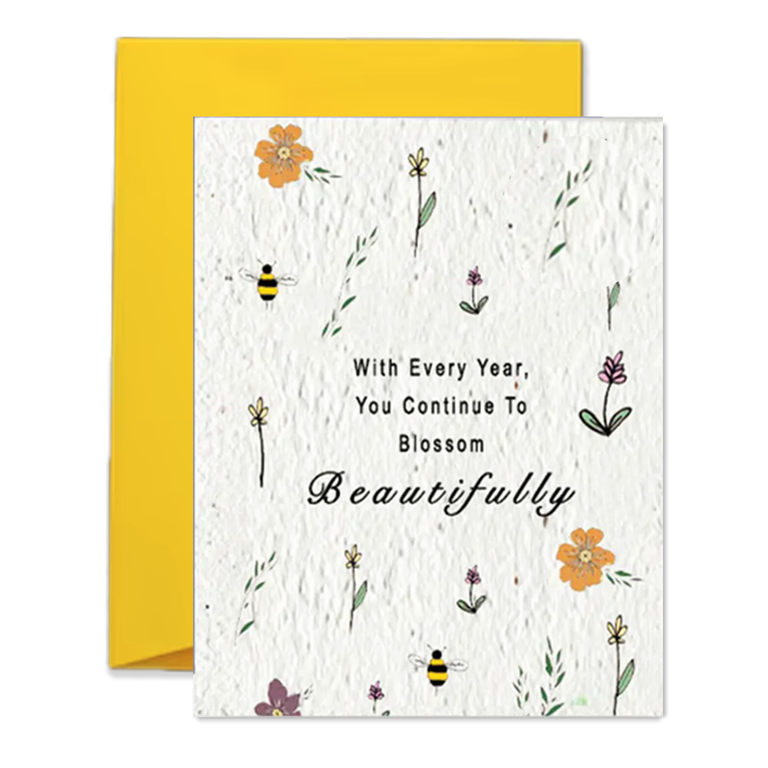 Blooming Years Wildflower Seed Paper Card – Plantable & Grows