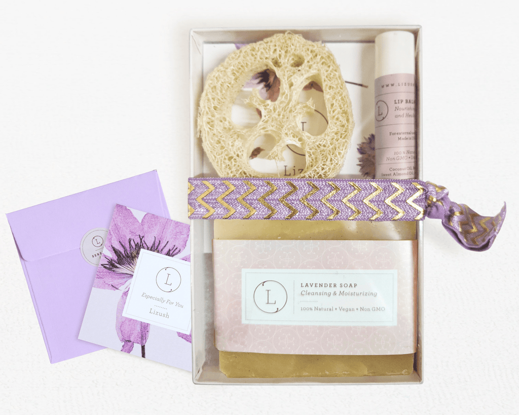 Eco-Friendly Lavender Party Favor Gift Set — Natural Skincare