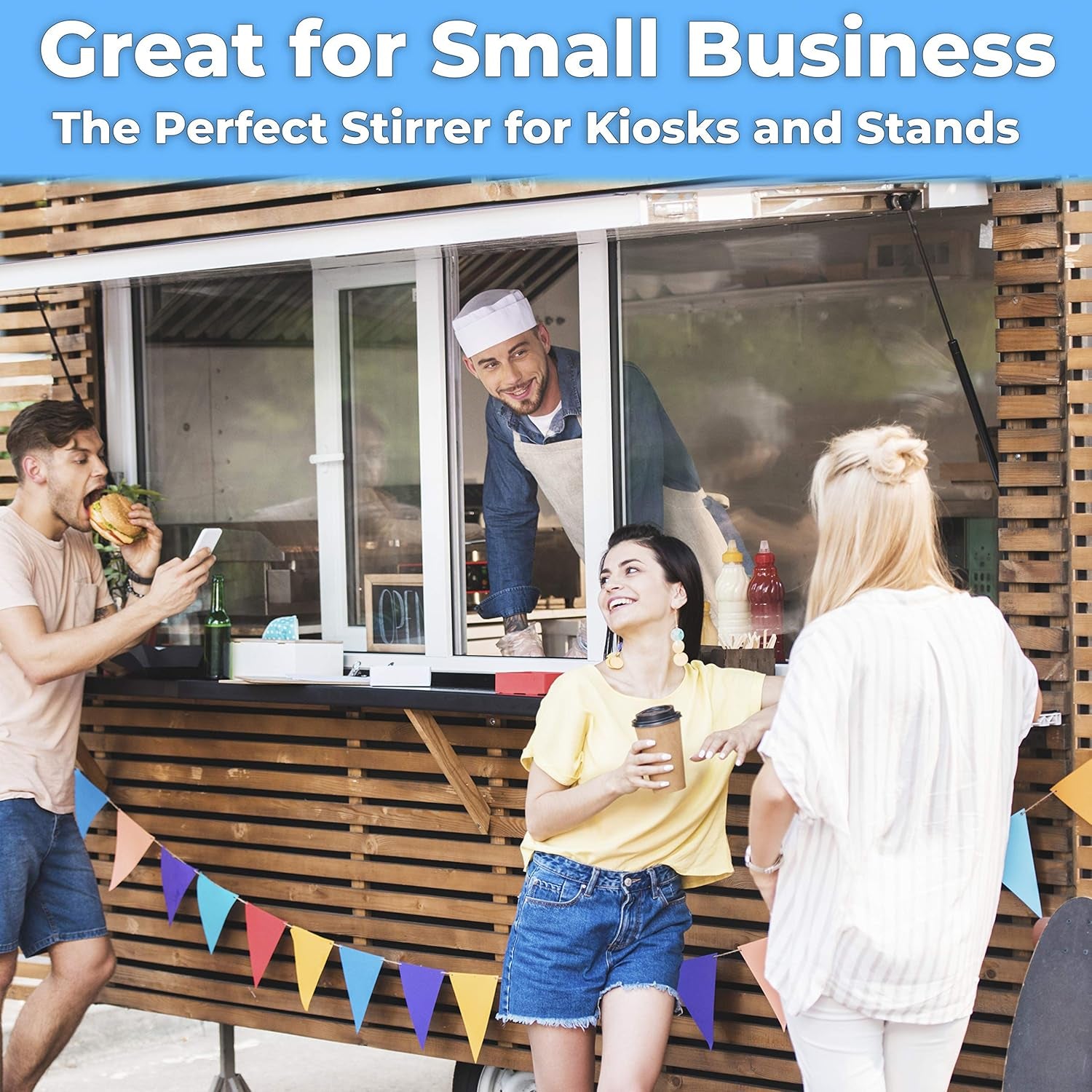 Birch Wood Coffee Stirrers — Biodegradable, 1000-Pack, 5.5"