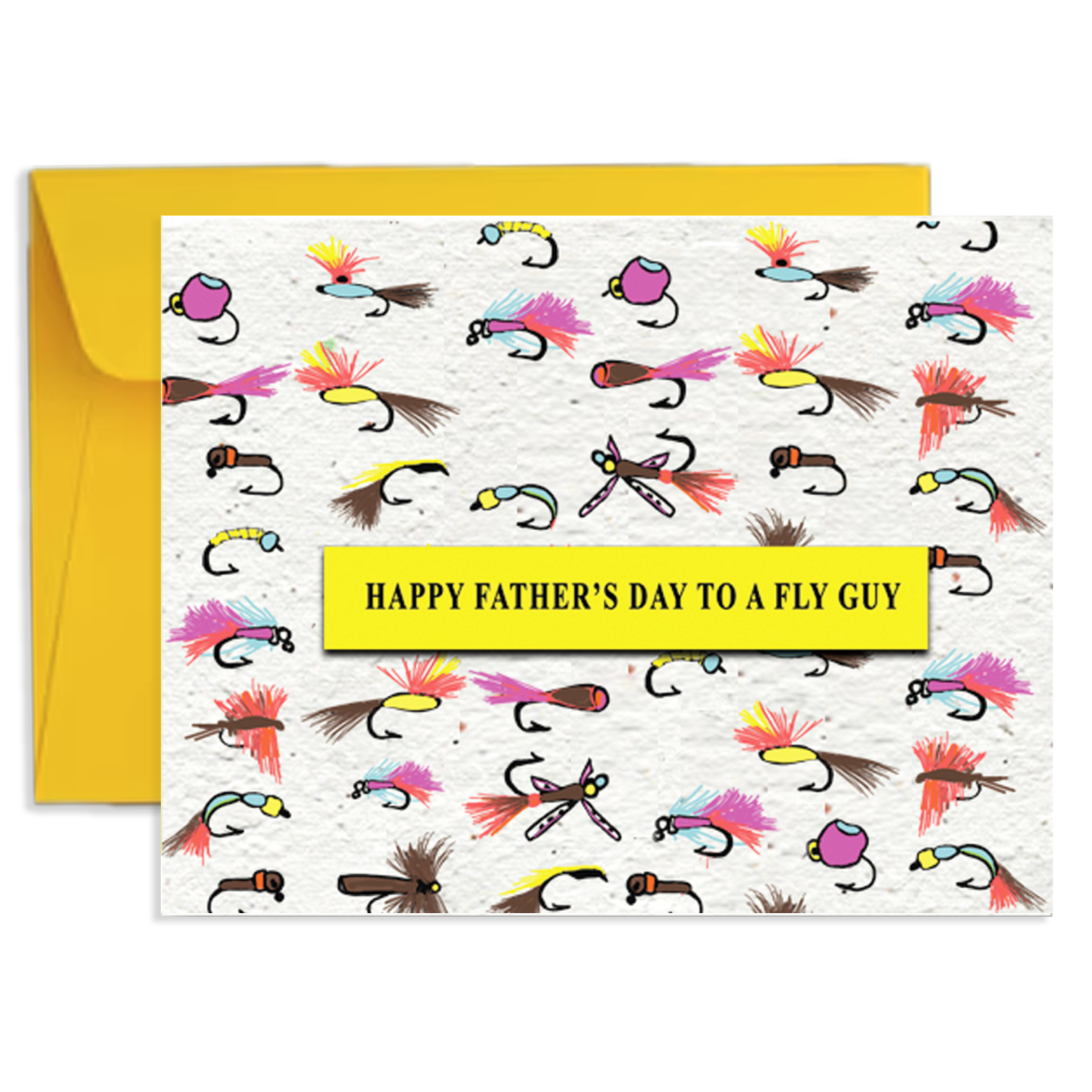Happy Father's Day to a Fly Guy — Wildflower Seed Paper Card