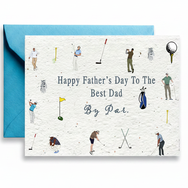 Golfing Greatness | Father's Day Wildflower Seed Paper Card