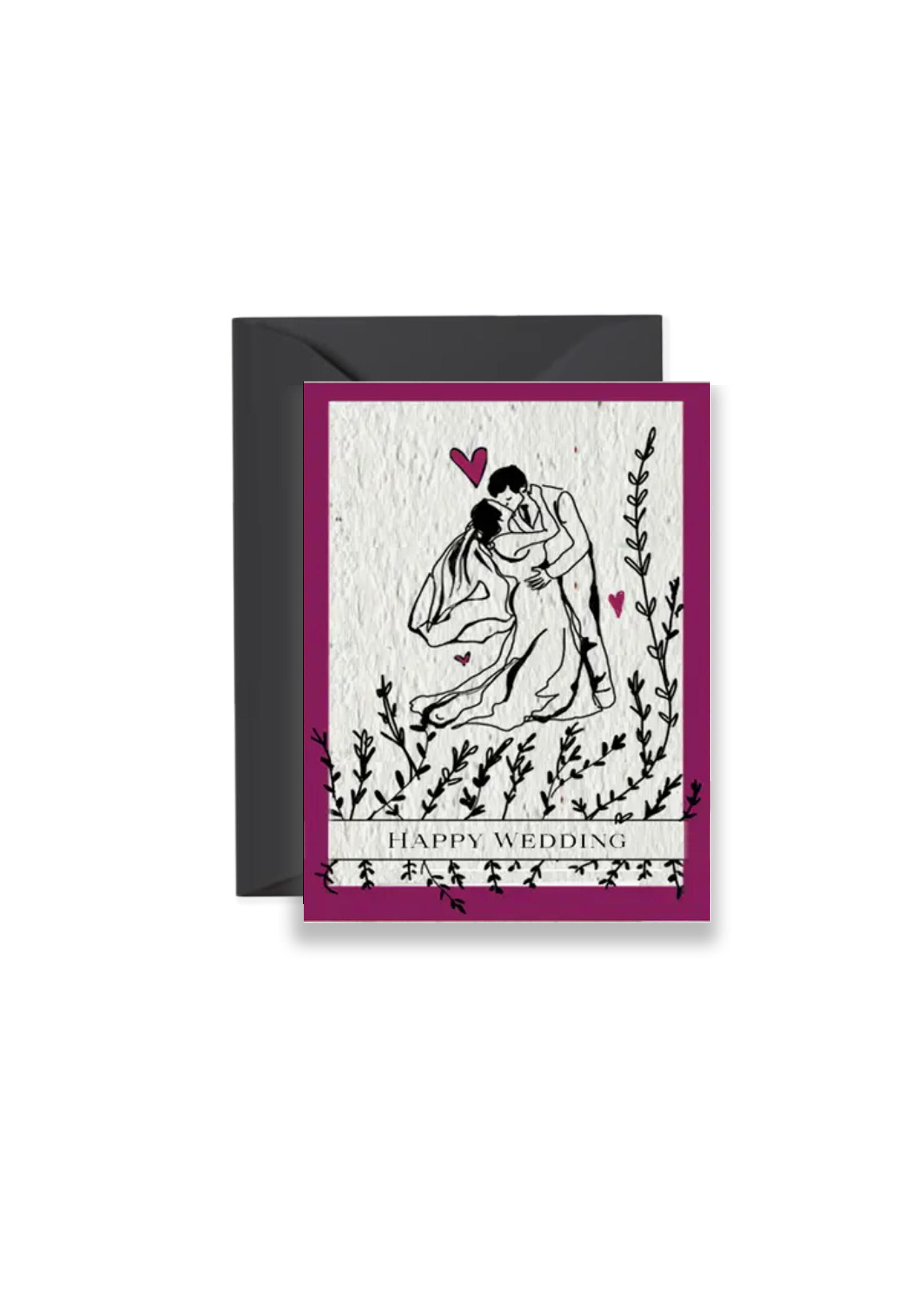 Blooming Love — Happy Wedding Day Wildflower Seed Paper Card