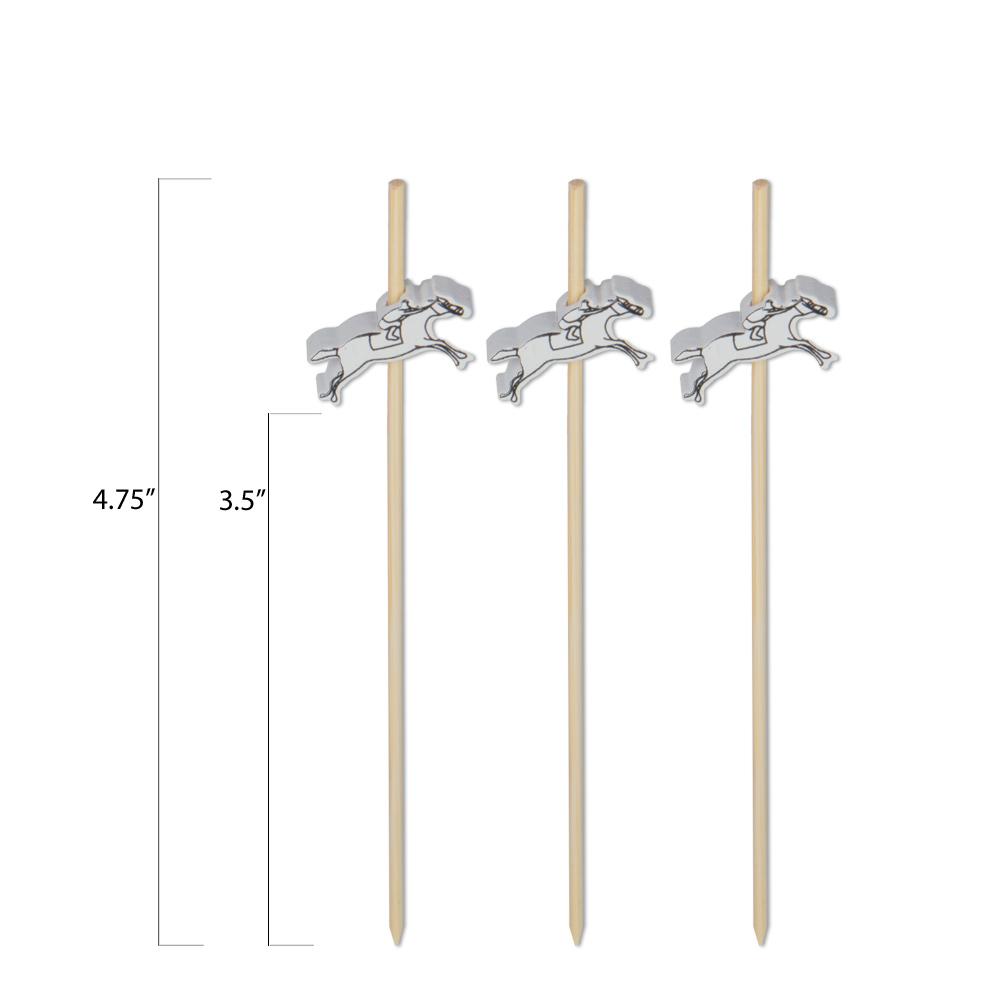 Jockey Bamboo Cocktail Picks — 4.75", 100 or 1000 Count