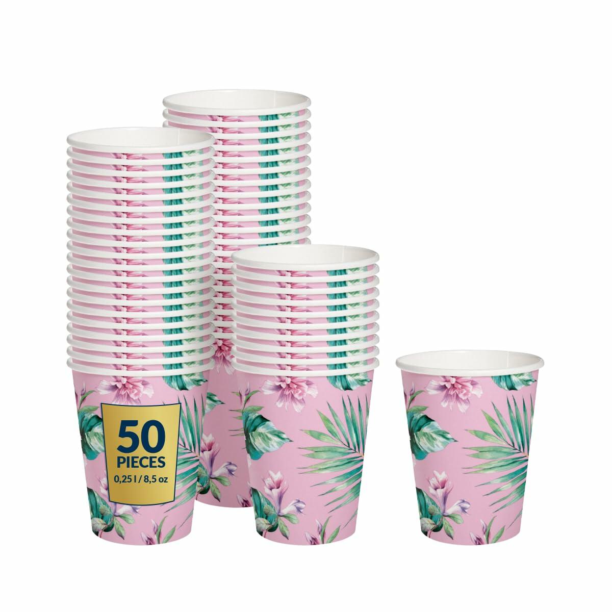 Compostable Paper Cups | Ice Cream Design | 8.5oz | 50-Pack