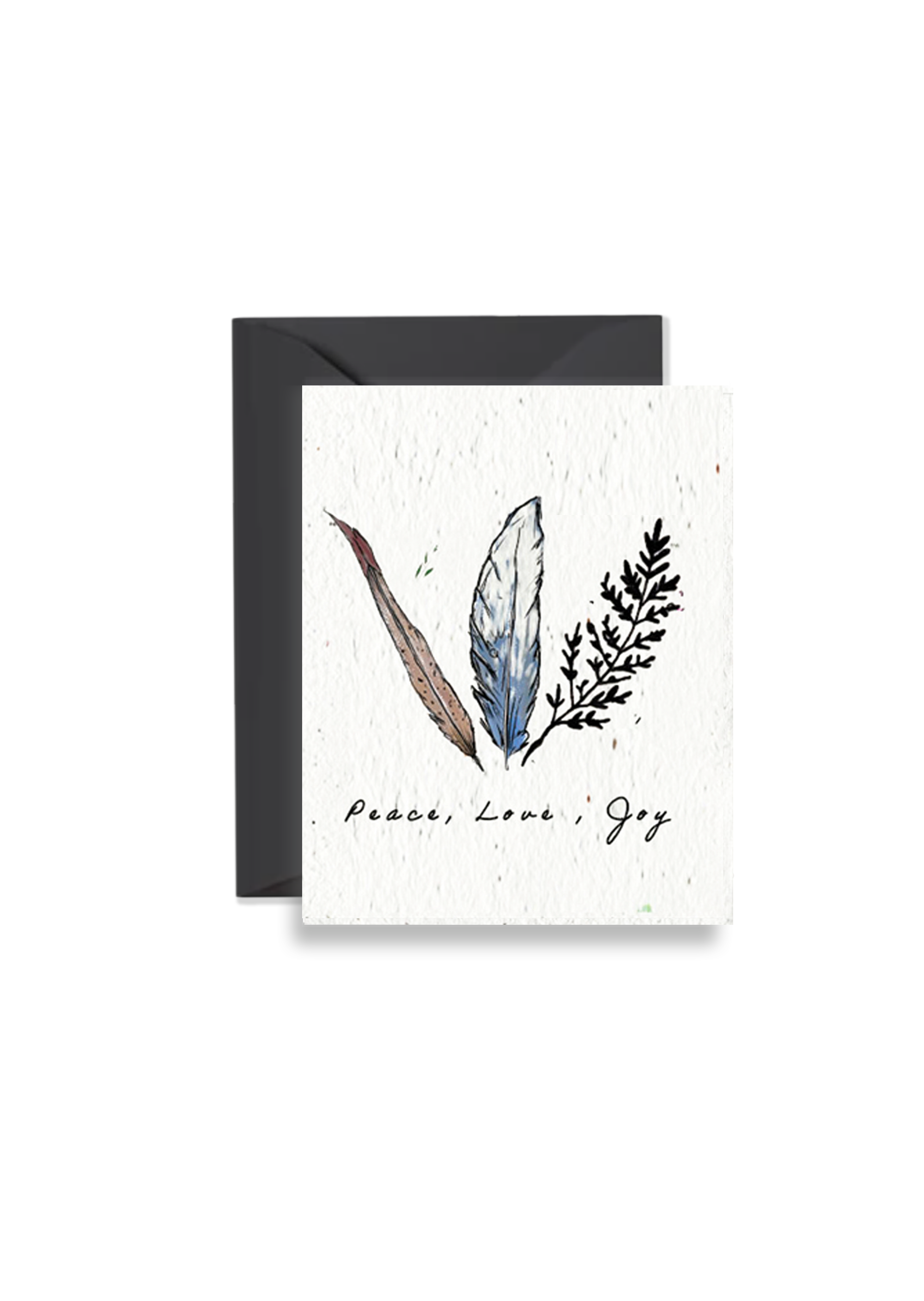 Peace Love Joy — Wildflower Seed Paper Card